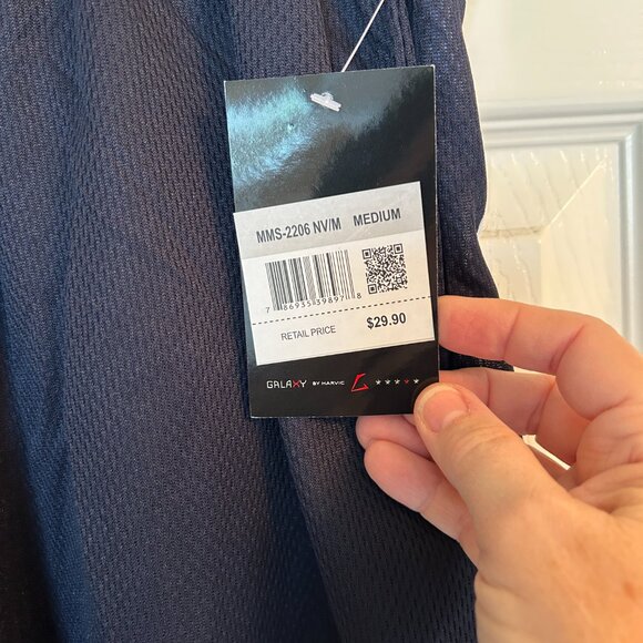 Galaxy by Harvic Men's Shorts - Navy - Size M - NWT - Picture 3 of 7